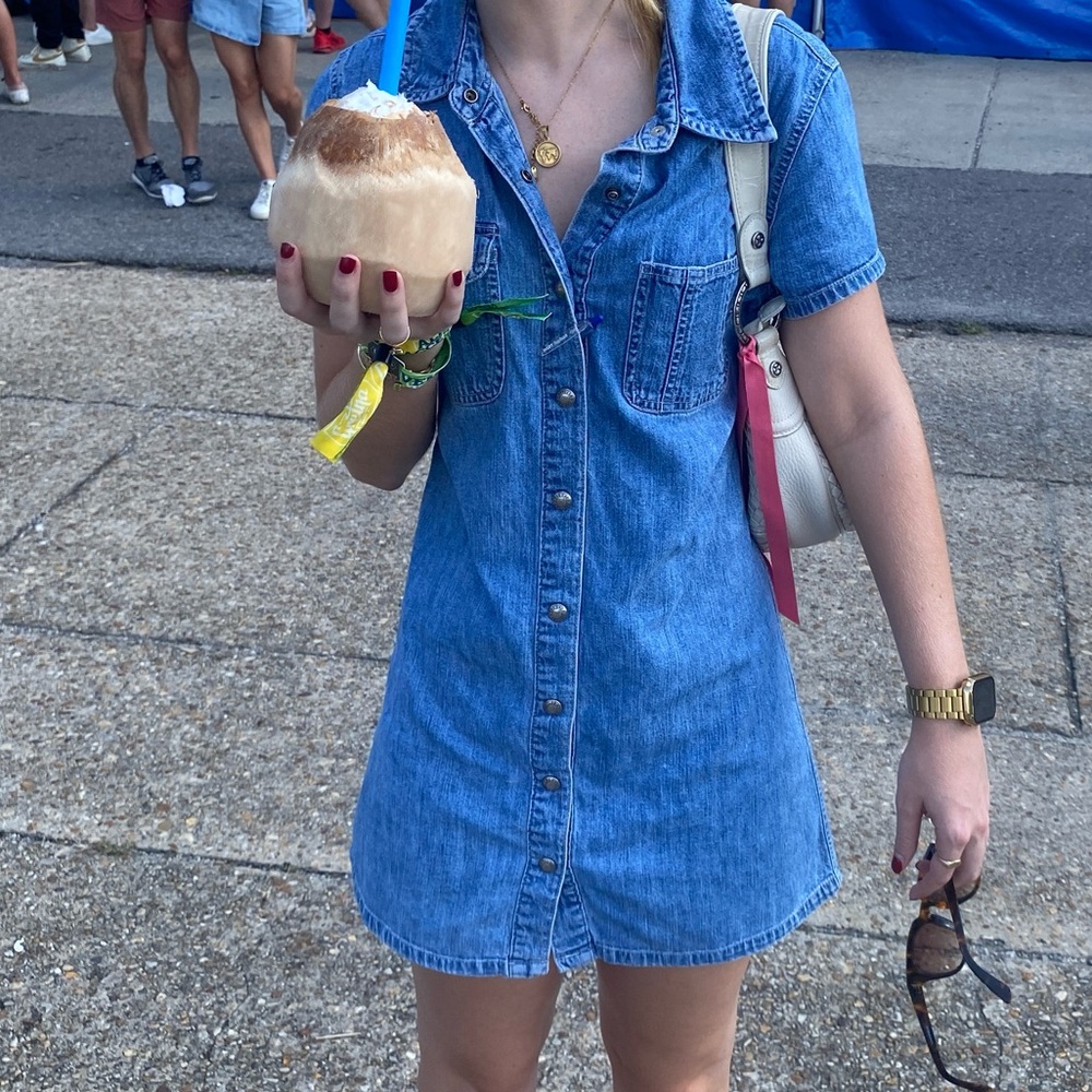 GAP Light Blue Denim Mini Dress